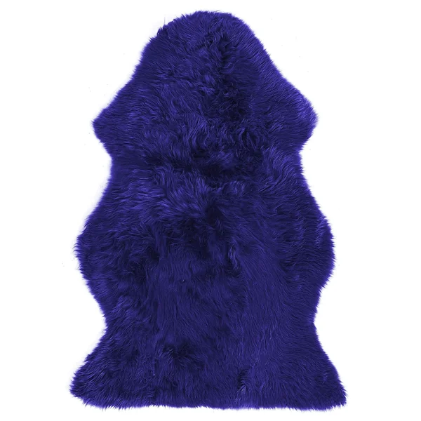 Déco en peau de mouton ULURU Bleu marine 65 x 110 cm