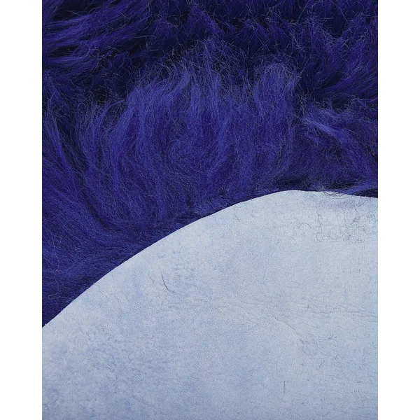 Déco en peau de mouton ULURU Bleu marine 65 x 110 cm