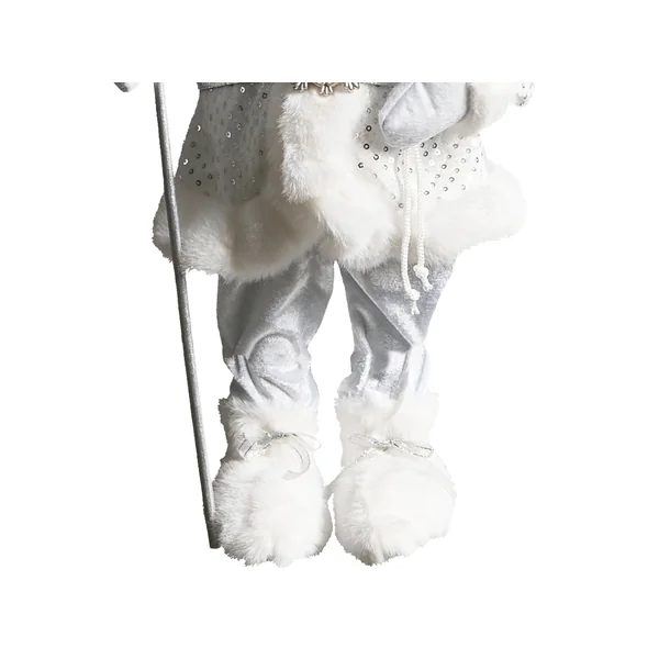Décoration de Noël NELAUG Père Noël 48 cm Argenté