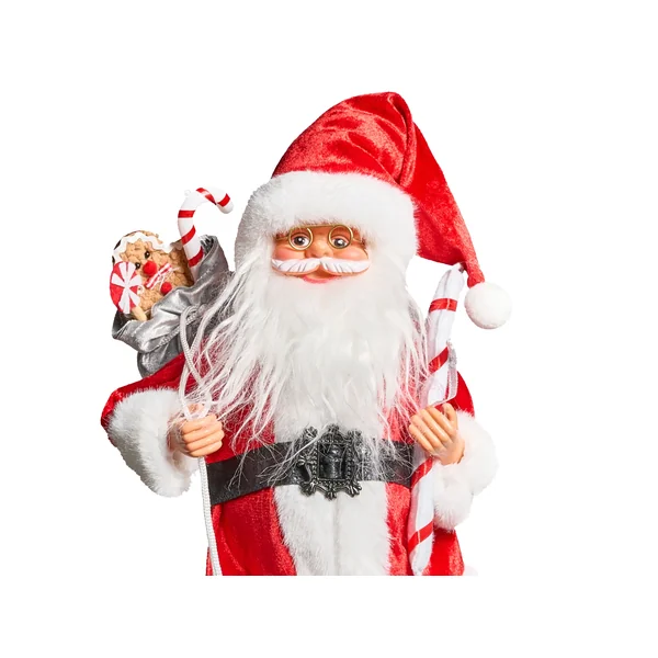 Décoration de Noël ORMSAVATNET Père Noël 45 cm Rouge