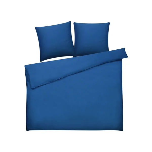 Ensemble de housses de couette HARMONRIDGE Satin de coton 200 x 220 cm Bleu foncé