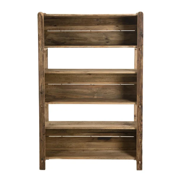 Etagère bibliothèque en bois de pin recyclé 5 niveaux DENVER