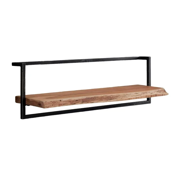 Etagère murale bois métal 100 cm MELBOURNE