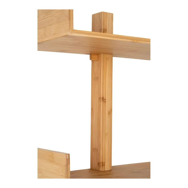 Etagère murale verticale en bambou 3 plateaux avec joues 102 cm TALLINN
