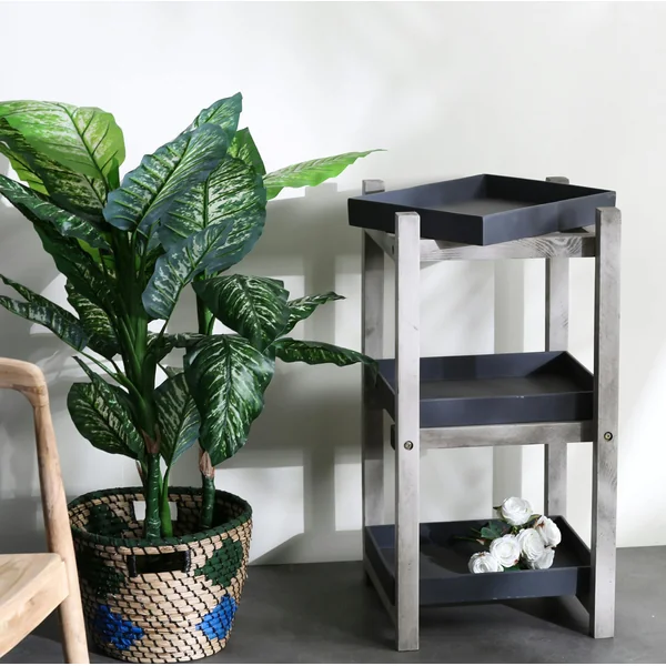 Etagère plante intérieur/extérieur gris foncé