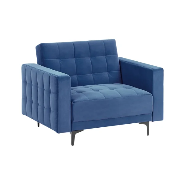 Fauteuil ABERDEEN Fluweel Blauw