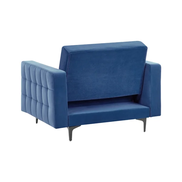 Fauteuil ABERDEEN Fluweel Blauw
