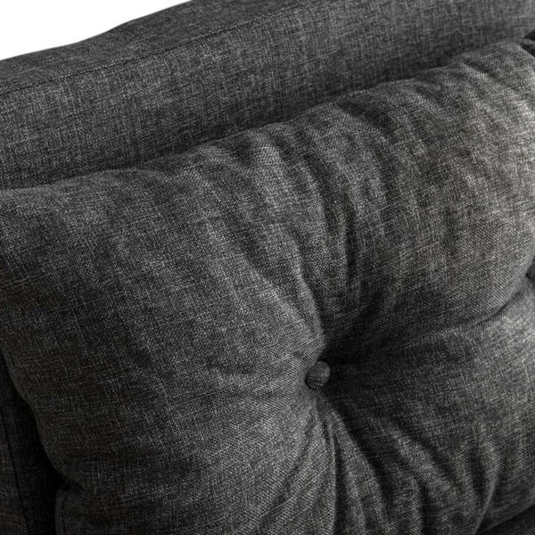 Fauteuil convertible gris foncé - coussin assorti MODI