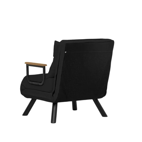 Fauteuil convertible gris foncé - coussin assorti MODI