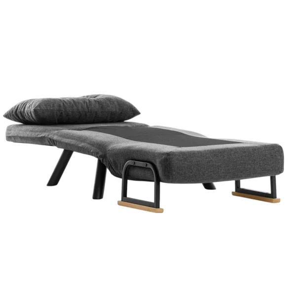 Fauteuil convertible gris foncé - coussin assorti MODI