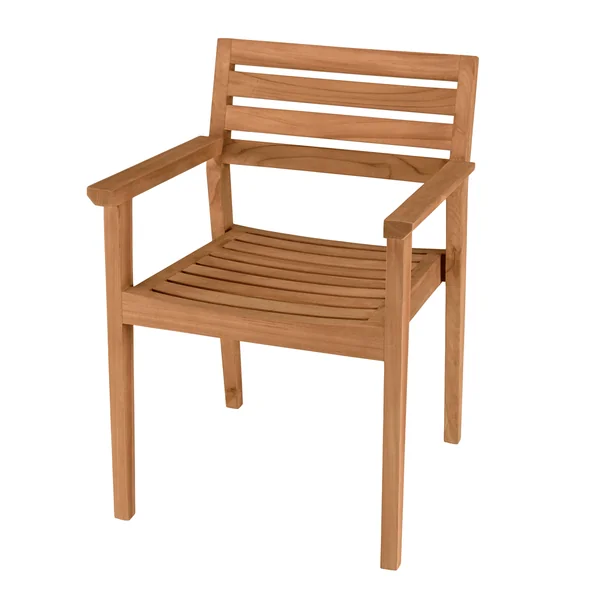 Fauteuil de jardin teck brut (lot de 2) MANY