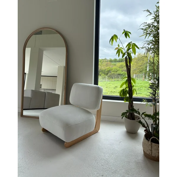 Fauteuil KOKKOLA Stof Gebroken wit