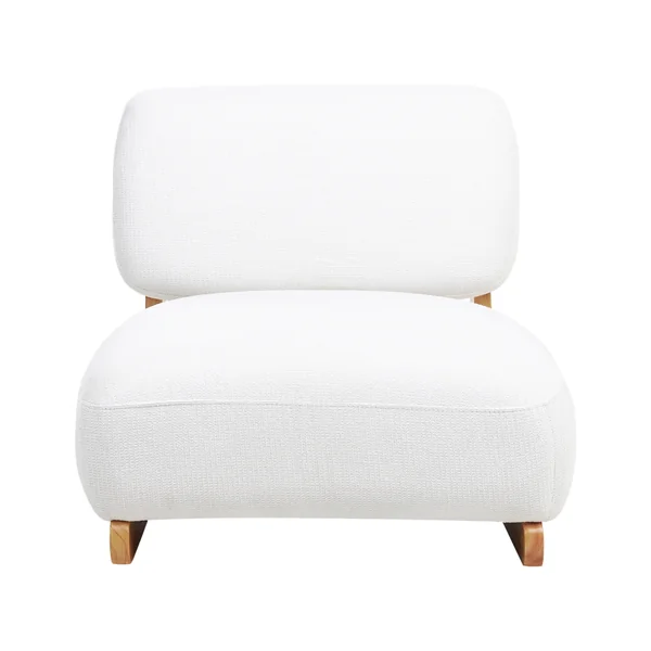 Fauteuil KOKKOLA Stof Gebroken wit