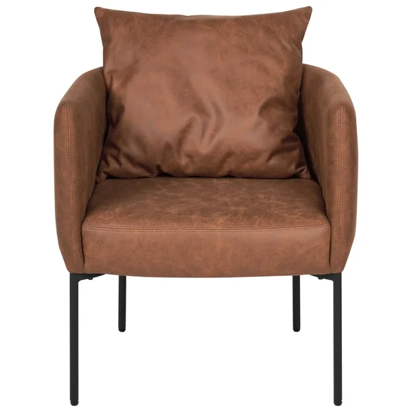 Fauteuil MALMOS Cuir PU Marron