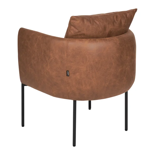 Fauteuil MALMOS Cuir PU Marron