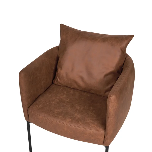 Fauteuil MALMOS Kunstleer Bruin