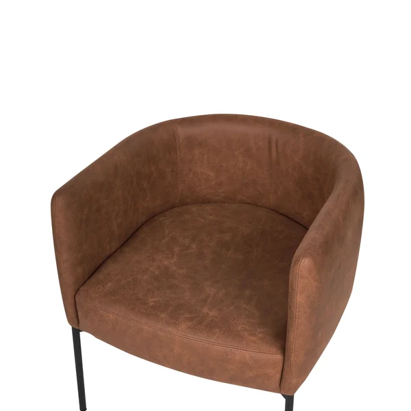 Fauteuil MALMOS Kunstleer Bruin