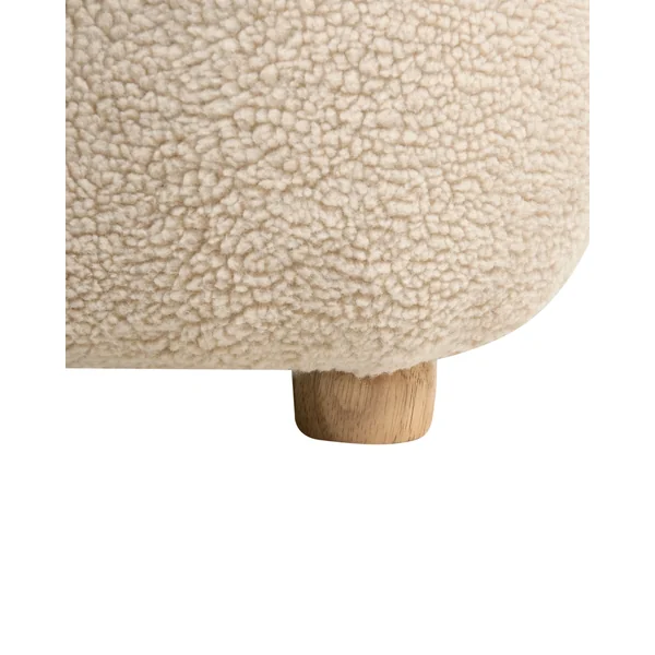 Fauteuil pour enfants Licorne LULEA Bouclé Beige clair