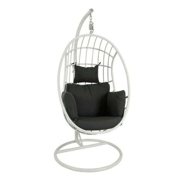 Fauteuil suspendu design en aluminium blanc OSLO