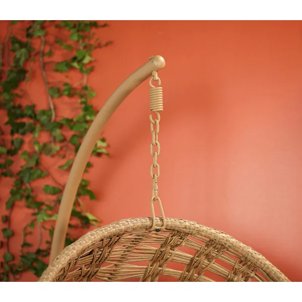Fauteuil suspendu rond tressage serré finition naturelle SOUTH BEACH