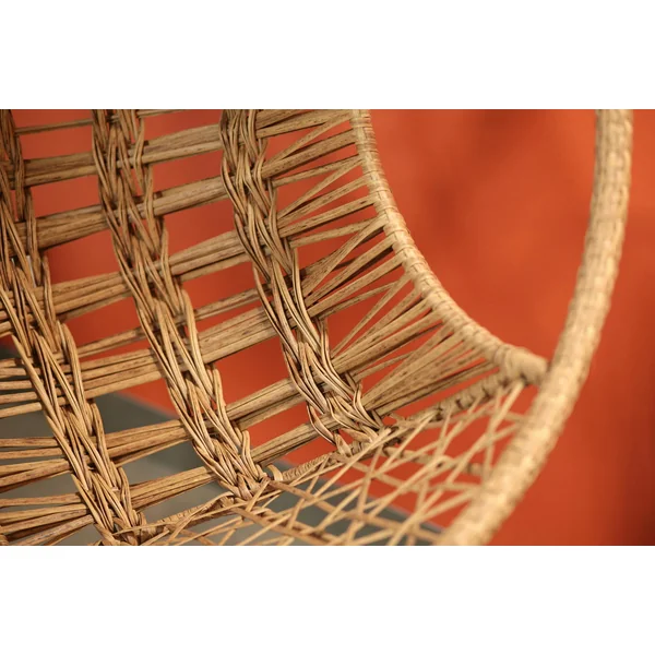 Fauteuil suspendu rond tressage serré finition naturelle SOUTH BEACH