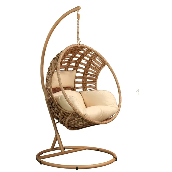 Fauteuil suspendu rond tressage serré finition naturelle SOUTH BEACH