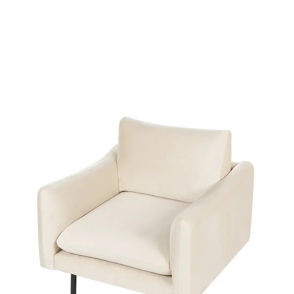 Fauteuil VINTERBRO Velours Beige clair