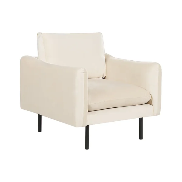 Fauteuil VINTERBRO Velours Beige clair