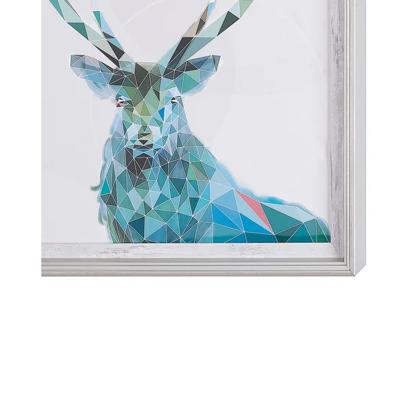 Framed Wall Print KAYES Animal Motif 30 x 40 cm Blue