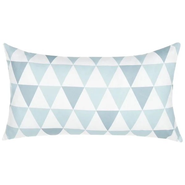 Gartenkissen 2er Set TRIFOS Geometrisches Muster 40 x 70 cm Blau