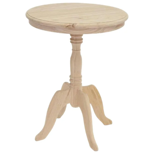 Guéridon galbé hévéa D65cm TRADITION