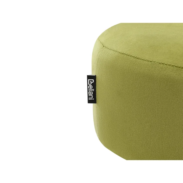 Hocker DELCO Samtstoff Limettengrün