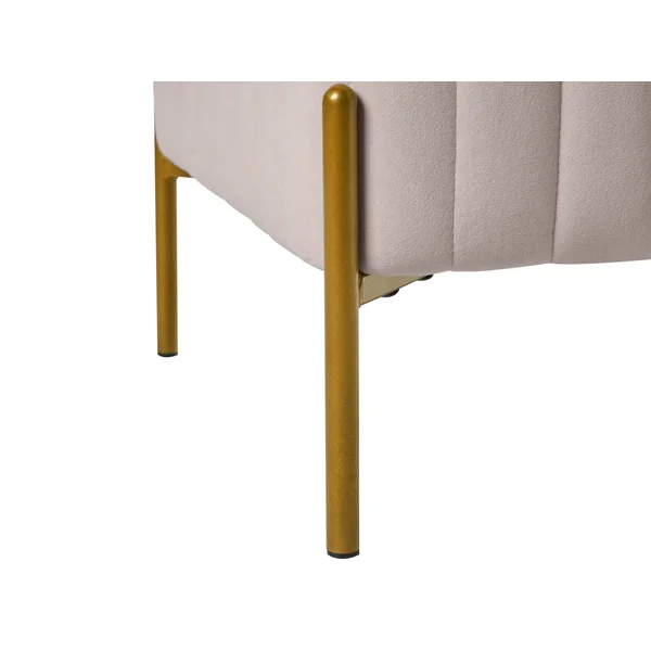 Hocker UTAH Fluweel Taupe