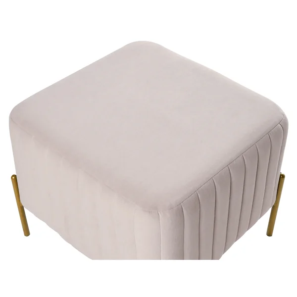 Hocker UTAH Fluweel Taupe