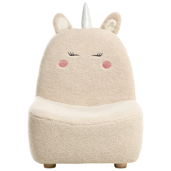 Kids Armchair Unicorn LULEA Boucle Light Beige
