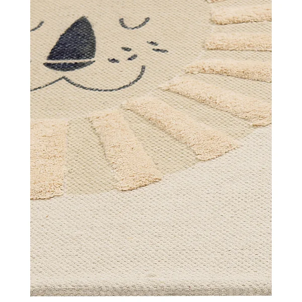 Kids Rug BALARI Beige 80 x 150 cm Cotton