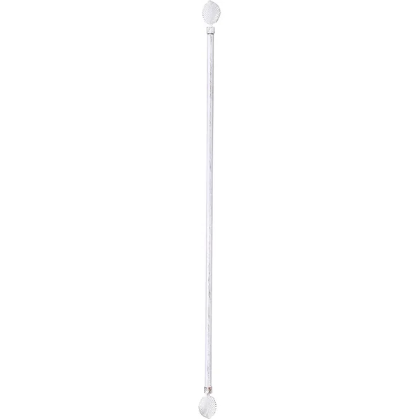 Kit tringle extensible et embout EXOTICA blanc et or 210-380cm D19cm