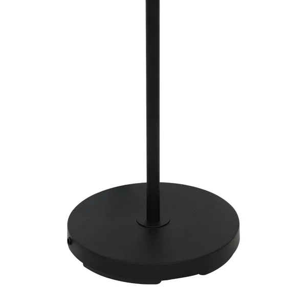 Lampadaire contemporain métal noir mat verre