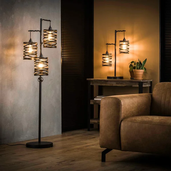 Lampadaire ruban 3 abat-jours RALF