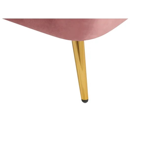 Left-Hand Chaise Lounge ALLIER Velvet Pink