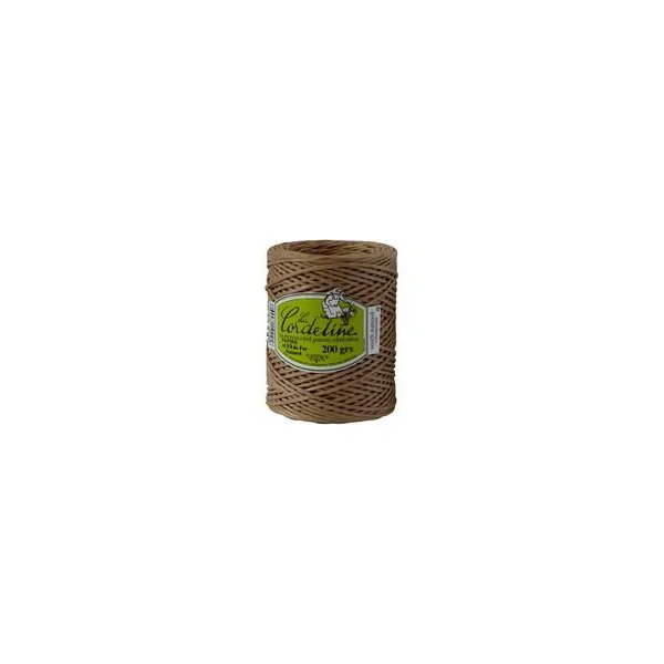 Lien d’attache papier + fil de fer couleur Châtaigne - 200 gr / 100 m