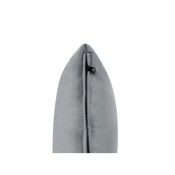 Linksseitige Chaiselongue IVRY Samtstoff Grau