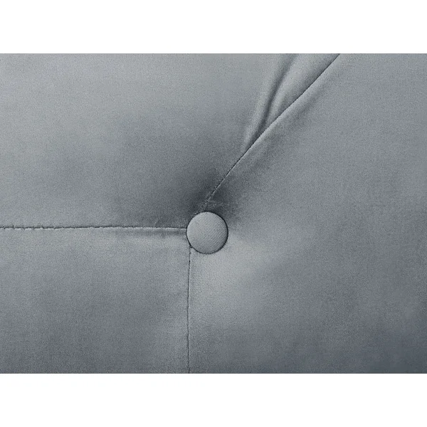 Linksseitige Chaiselongue IVRY Samtstoff Grau