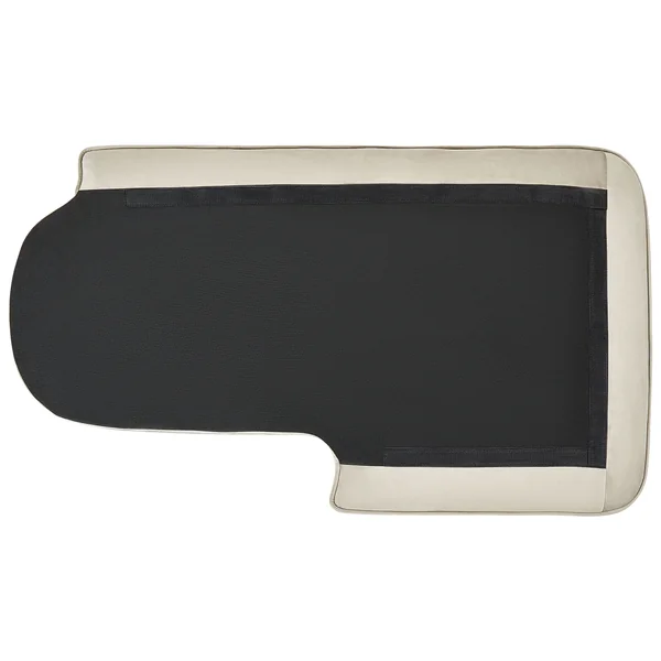 Linkszijdige chaise longue ALLIER Fluweel Beige