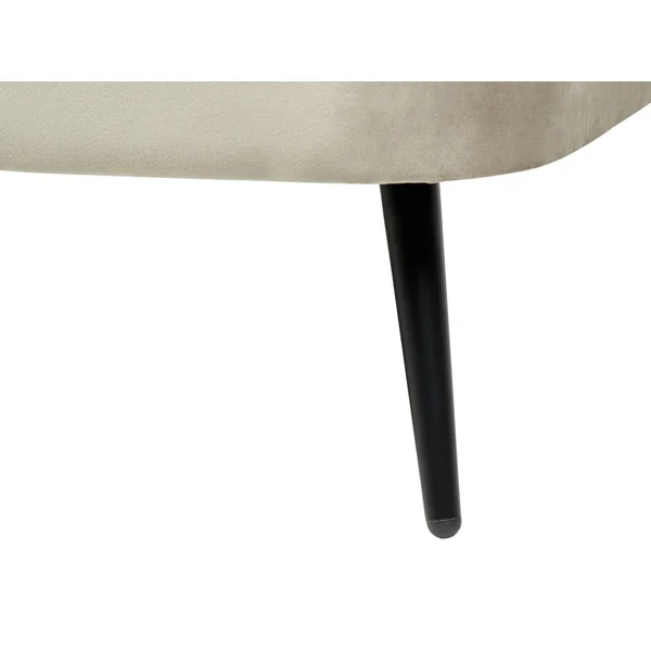 Linkszijdige chaise longue ALLIER Fluweel Beige