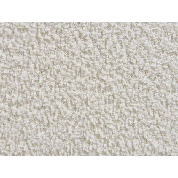 Lit avec sommier Bouclé MIRANDE 180 x 200 cm Blanc cassé