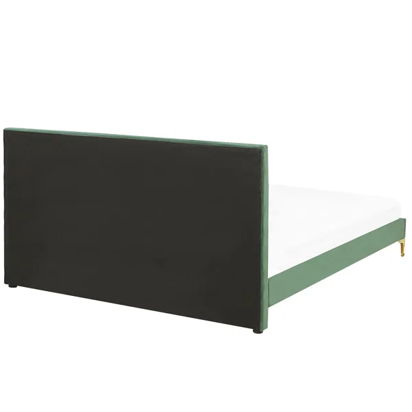 Lit avec sommier Velours LIMOUX 180 x 200 cm Vert foncé