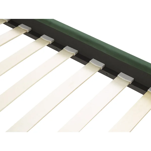 Lit avec sommier Velours LIMOUX 180 x 200 cm Vert foncé