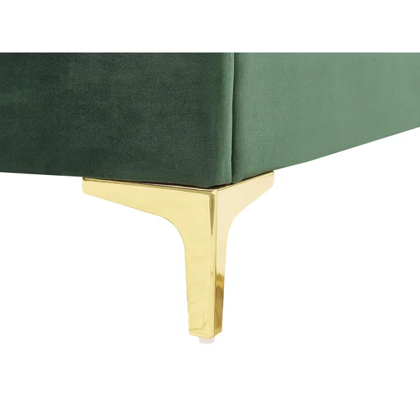 Lit avec sommier Velours LIMOUX 180 x 200 cm Vert foncé