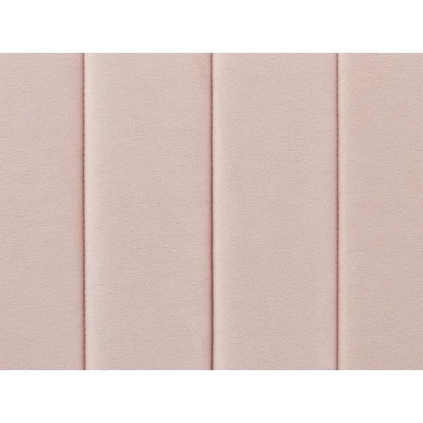 Lit avec sommier Velours LUNAN 160 x 200 cm Rose pastel
